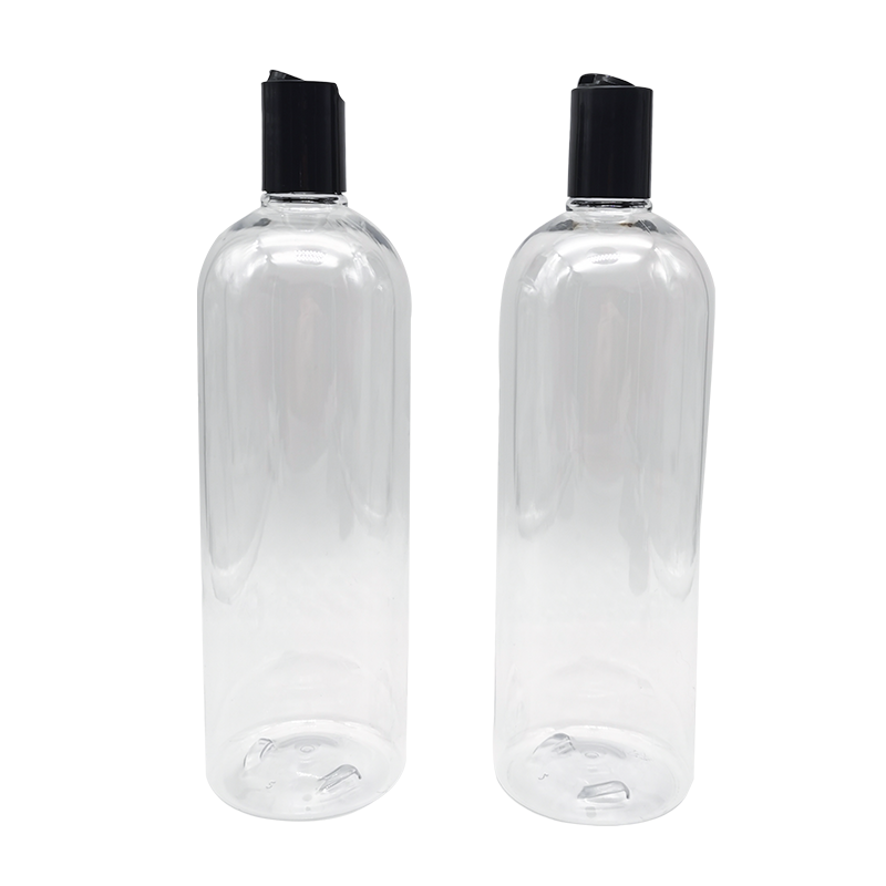 Transparent body lotion shampoo shower gel bottle