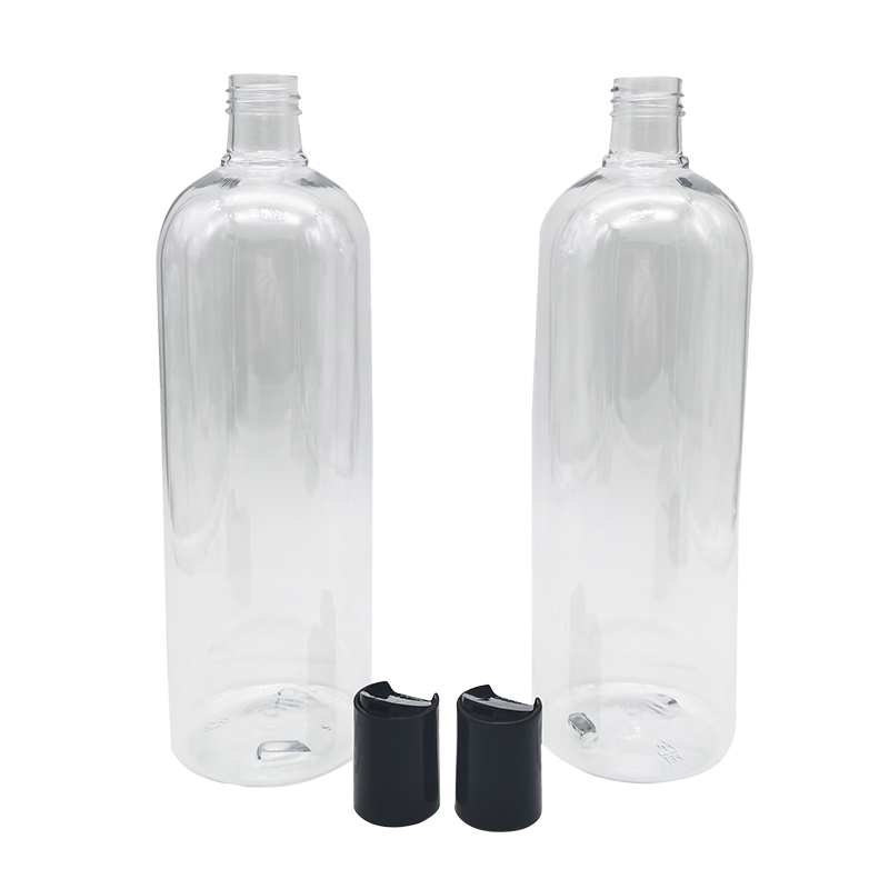 Transparent body lotion shampoo shower gel bottle