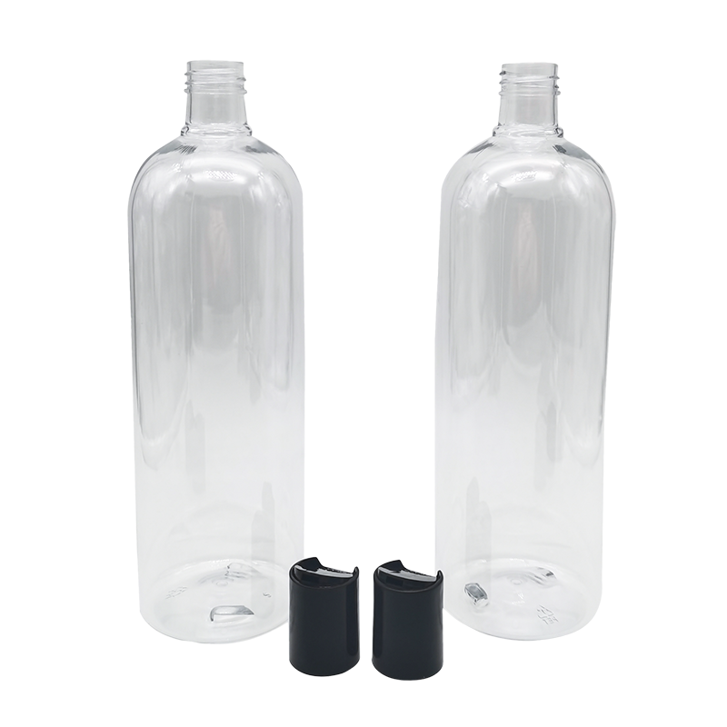 Transparent body lotion shampoo shower gel bottle