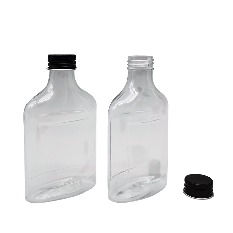 Transparent juice drink milk tea bottle