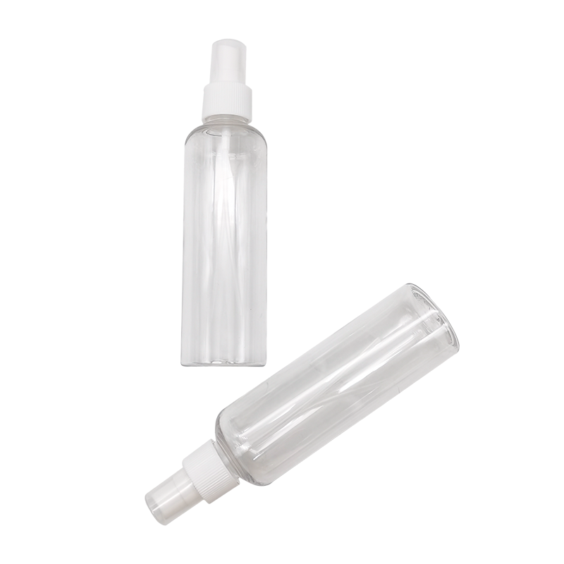 Transparent round shoulder spray bottle