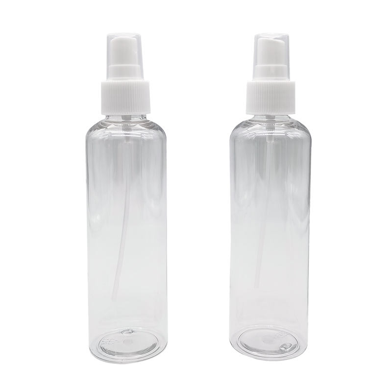Transparent round shoulder spray bottle