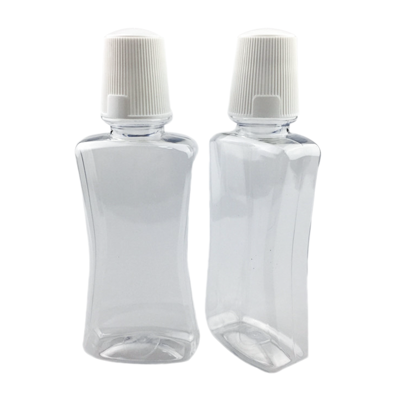 Transparent mouthwash bottle oral rinse bottle