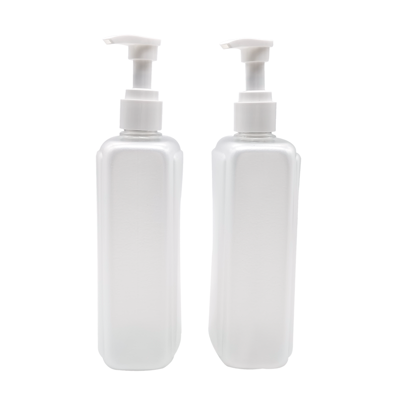 Square shampoo shower gel lotion bottle